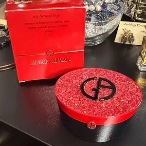 Giorgio Armani Red Glitter Round Essence-in-Foundation Cushion Case